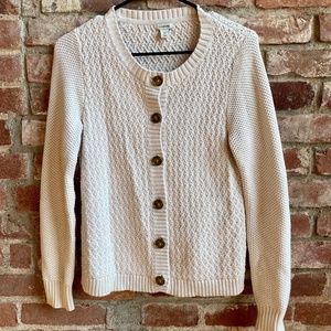 L.L. Bean Knitted Button Up Cardigan Sweater